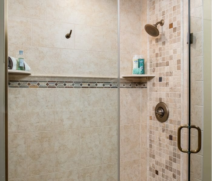 Renovated shower
