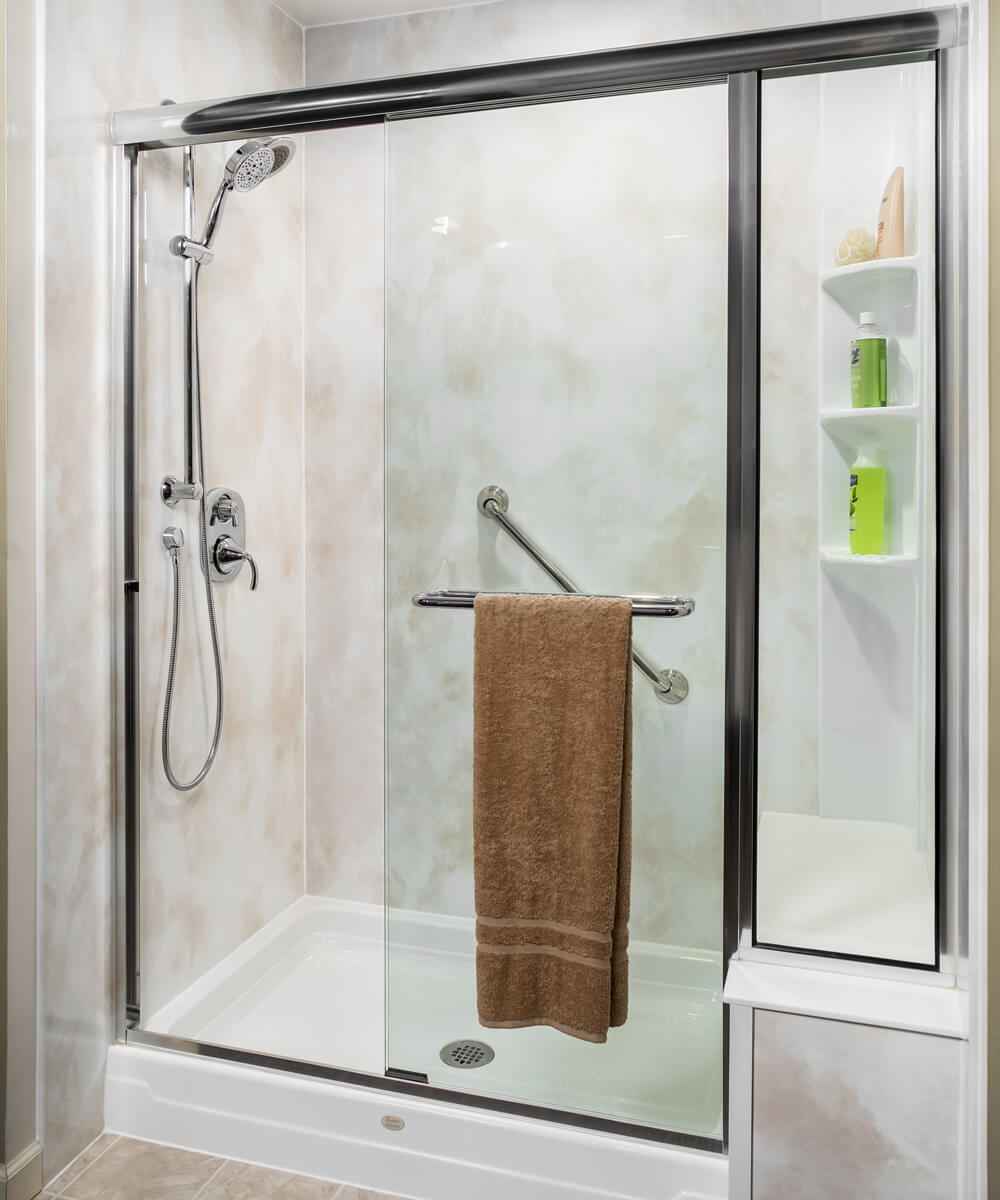 Renovated shower