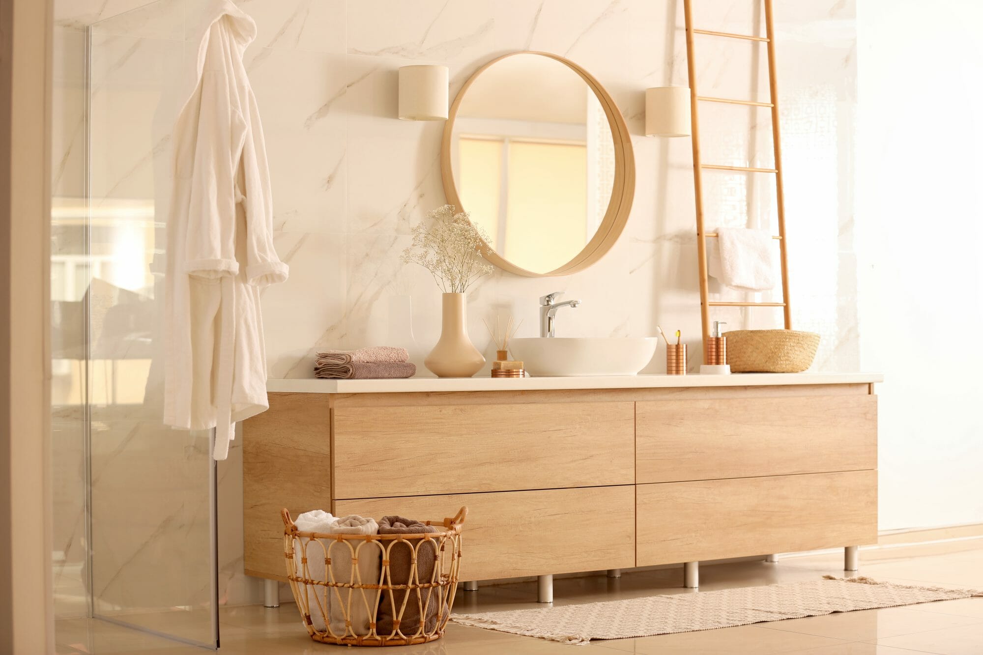 How to match bath accessories with bathroom designs